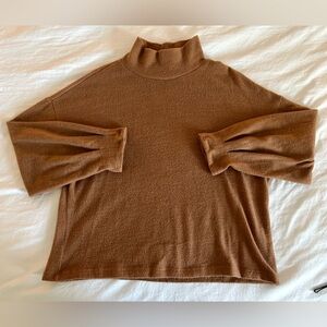 Lush tan turtleneck sweater
